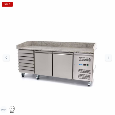  Ψυγείο προετοιμασίας πίτσας - 202 cm - 2 πόρτες - 7 συρτάρια